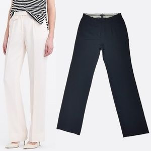 J. Crew Collection Wide-Leg Trouser in Black